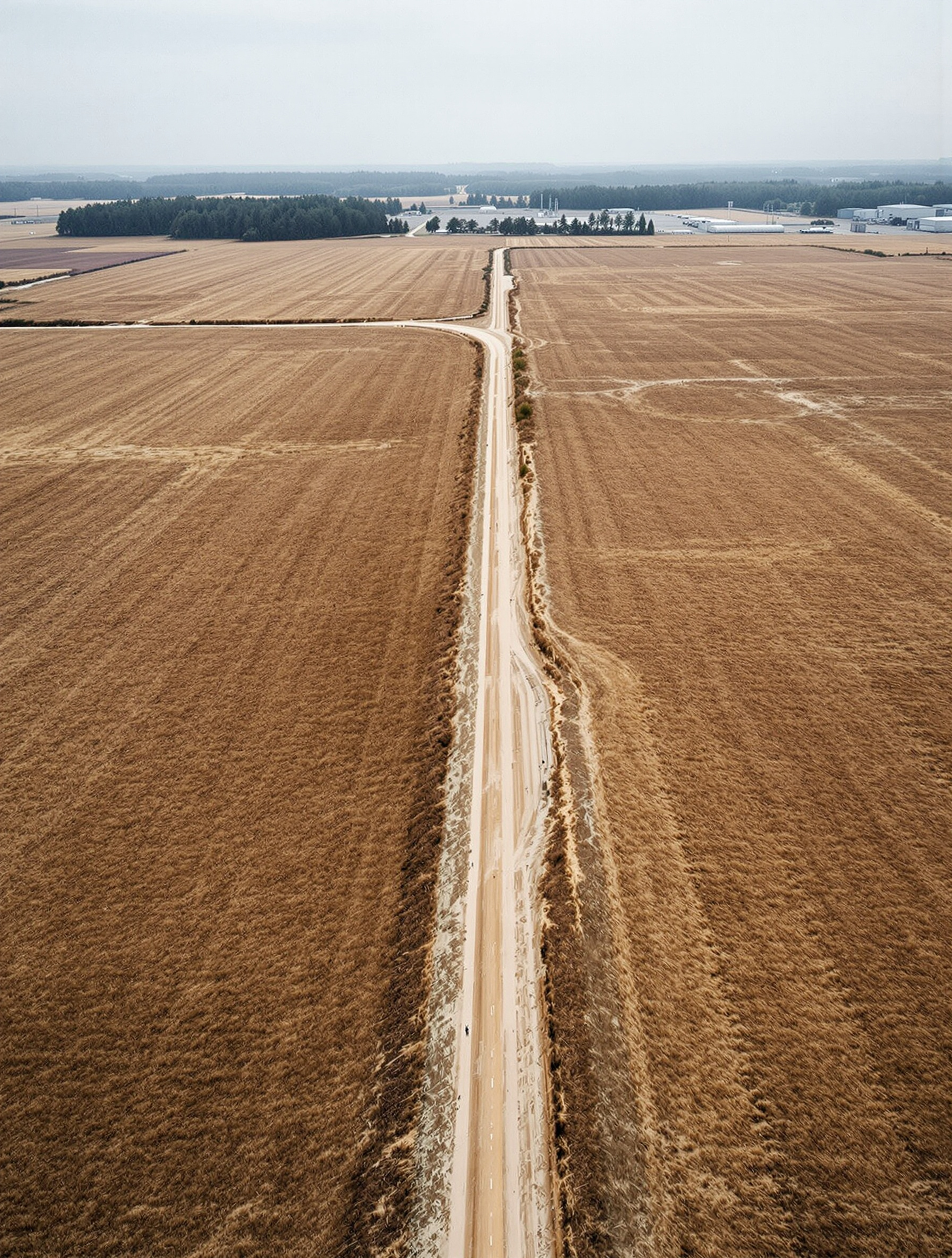 Raw industrial land before a data center has been built